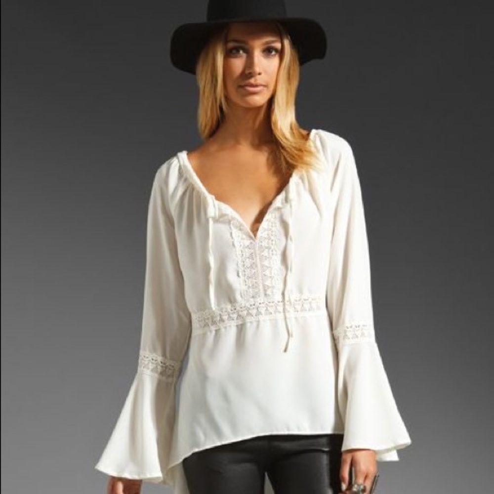 Gypsy Junkies Bell Sleeve Tunic Top